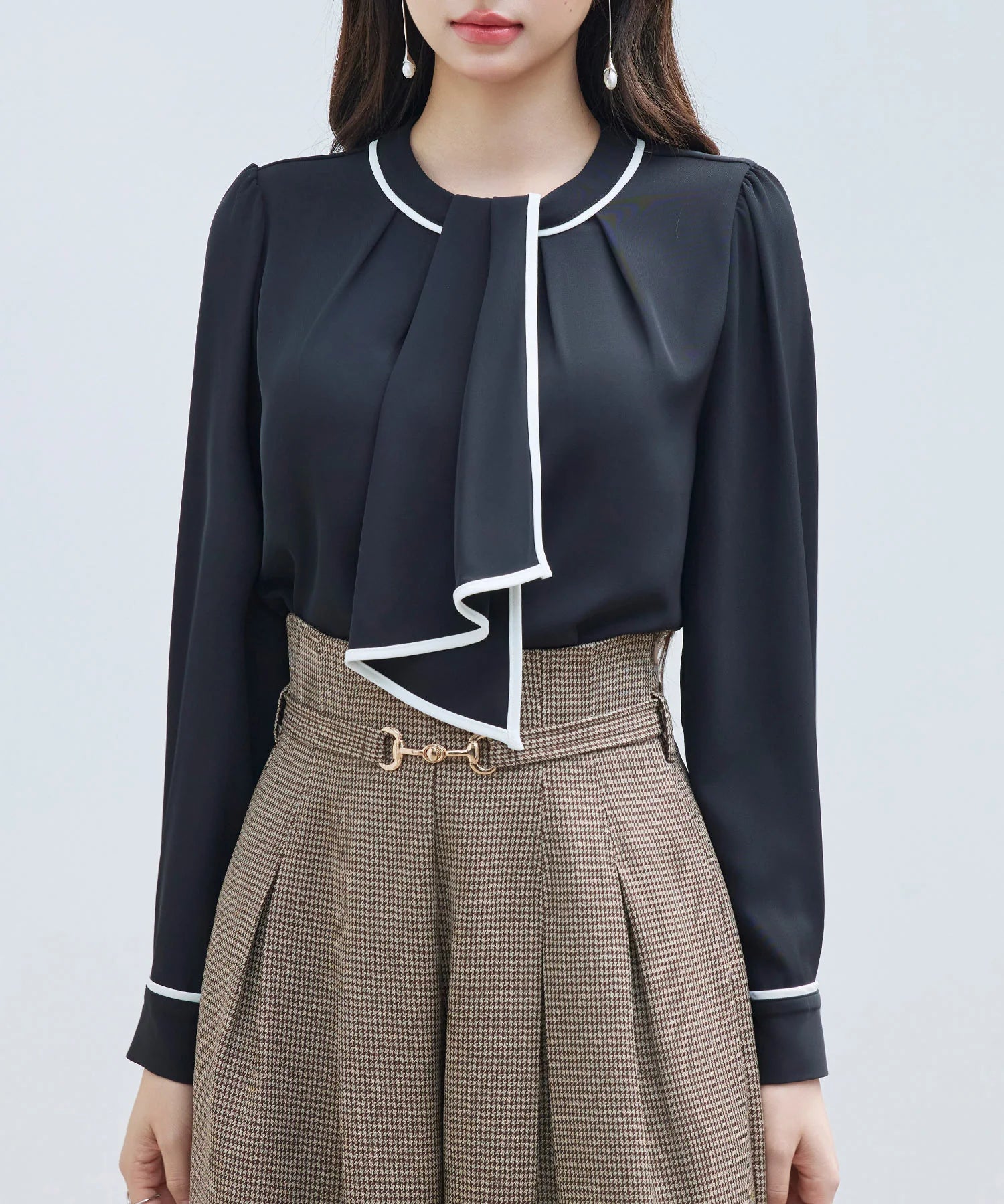 Nuance Neck Blouse
